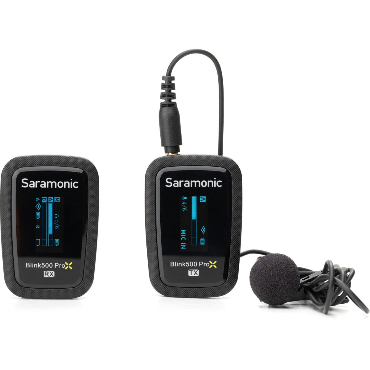 Saramonic Blink500 ProX B1 creator wireless microphone system with compact transmitter and receiver for high-quality audio recording