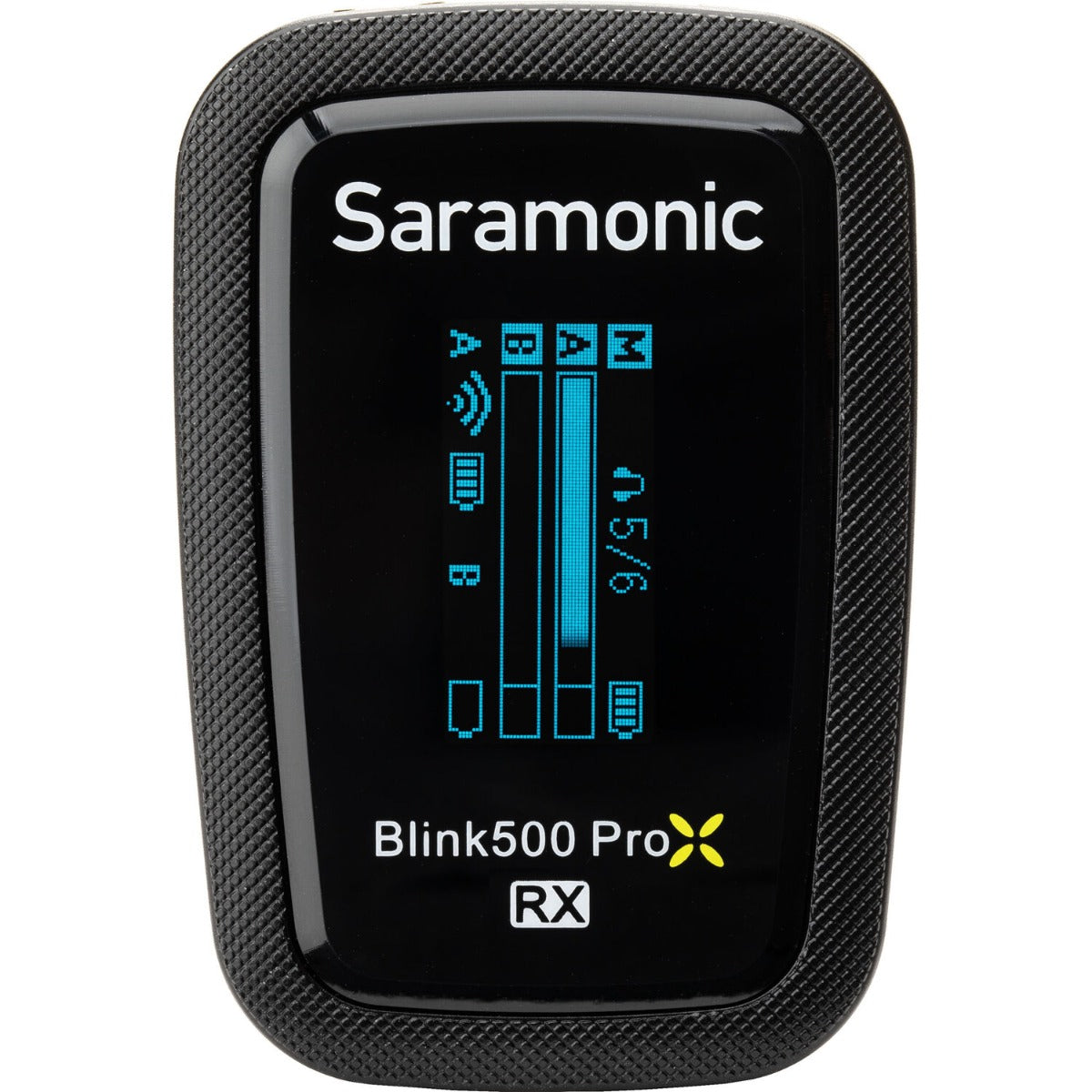 Saramonic Blink500 ProX B2 creator wireless microphone system with two transmitters and a receiver for professional audio.