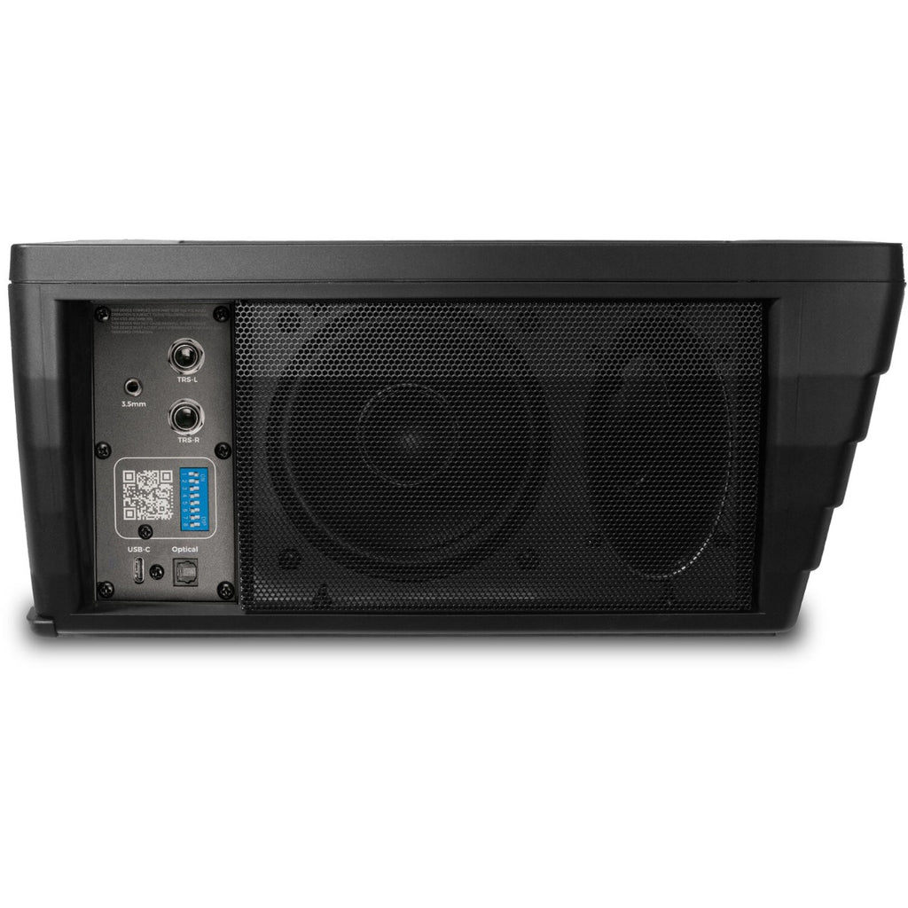 Pair of Kali Audio IN-UNF studio monitors with a subwoofer in a professional studio setup for accurate sound reproduction.