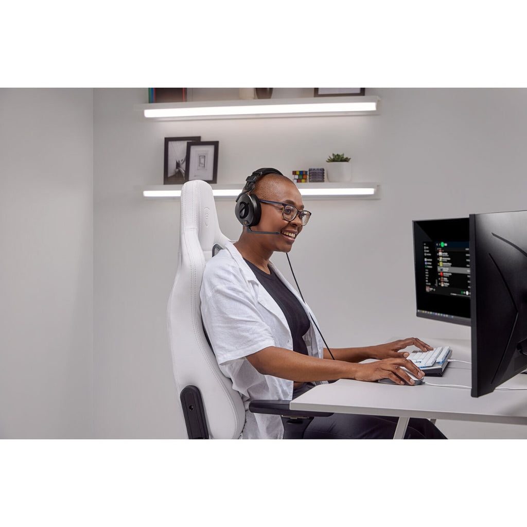 Rode NTH-100M gaming headphones with over-ear design, black and gray color, featuring adjustable headband and cushioned ear cups.