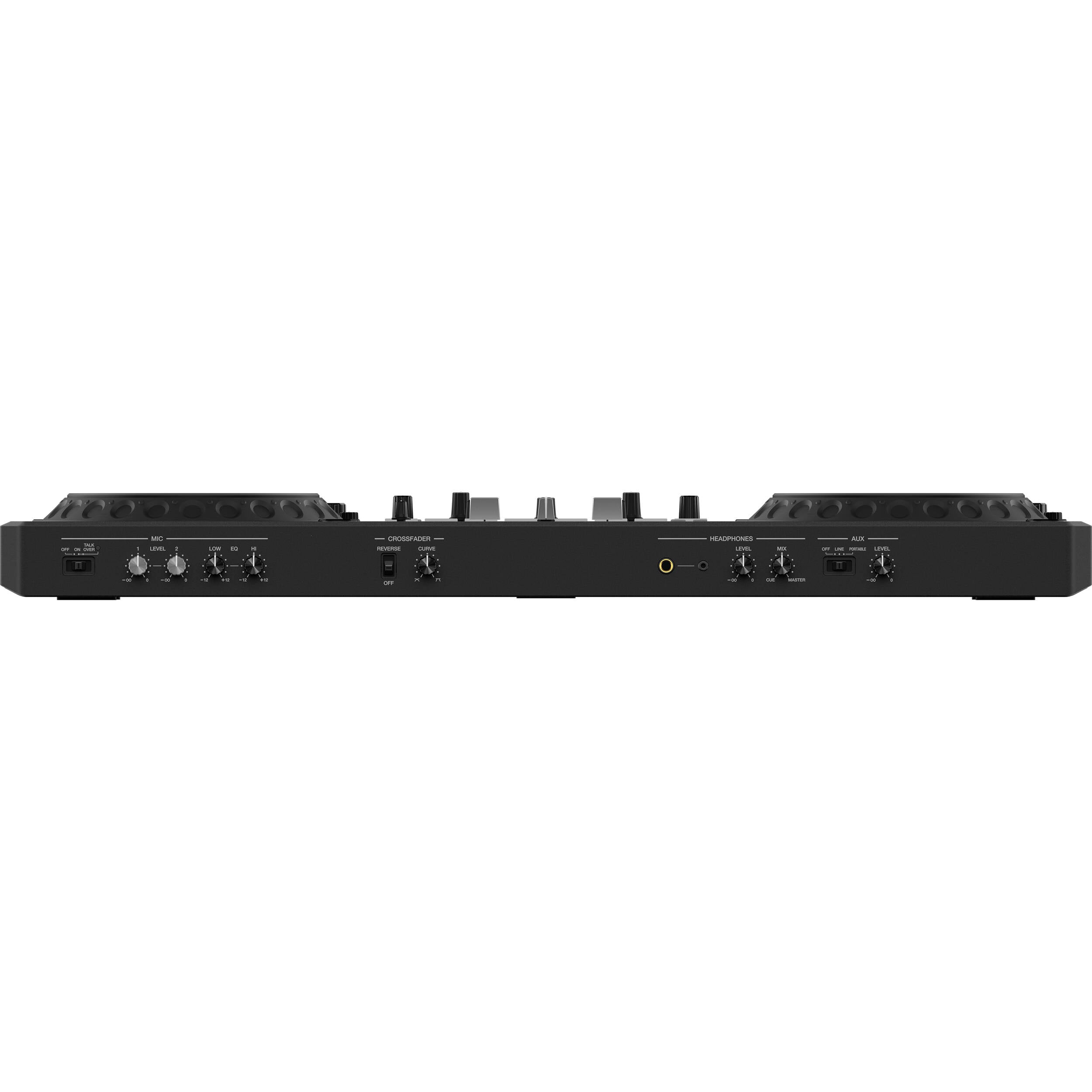 Pioneer DJ DDJ-REV5 DJ controller with jog wheels, mixer controls, and performance pads for professional DJ mixing.