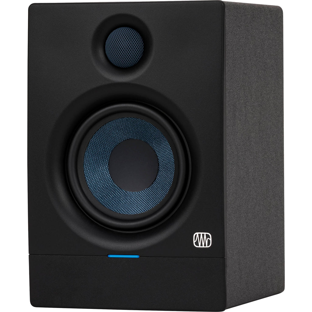 Presonus Eris 4.5 BT 2nd Gen desktop speakers with black finish, showing the speaker drivers and control knobs.