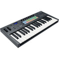 Novation FLkey 37 MIDI keyboard with 37 keys, control knobs, and modern design for music production and performance.