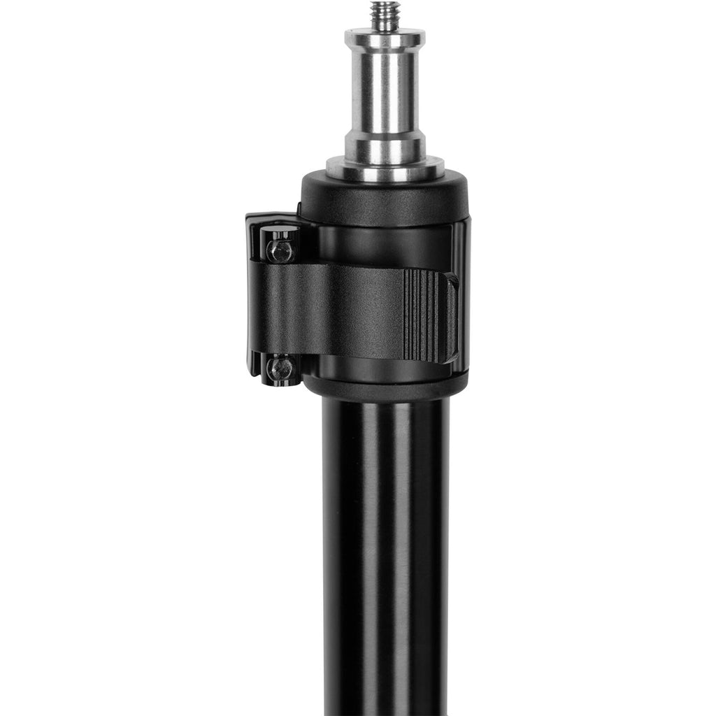 SmallRig RA-S280A air-cushioned light stand with adjustable arm for video lighting setup, featuring sturdy metal construction.