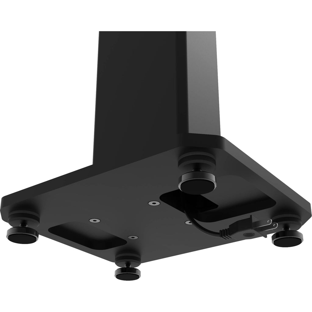 Kanto Audio SX 22-inch speaker stands supporting audio speakers on a flat surface.