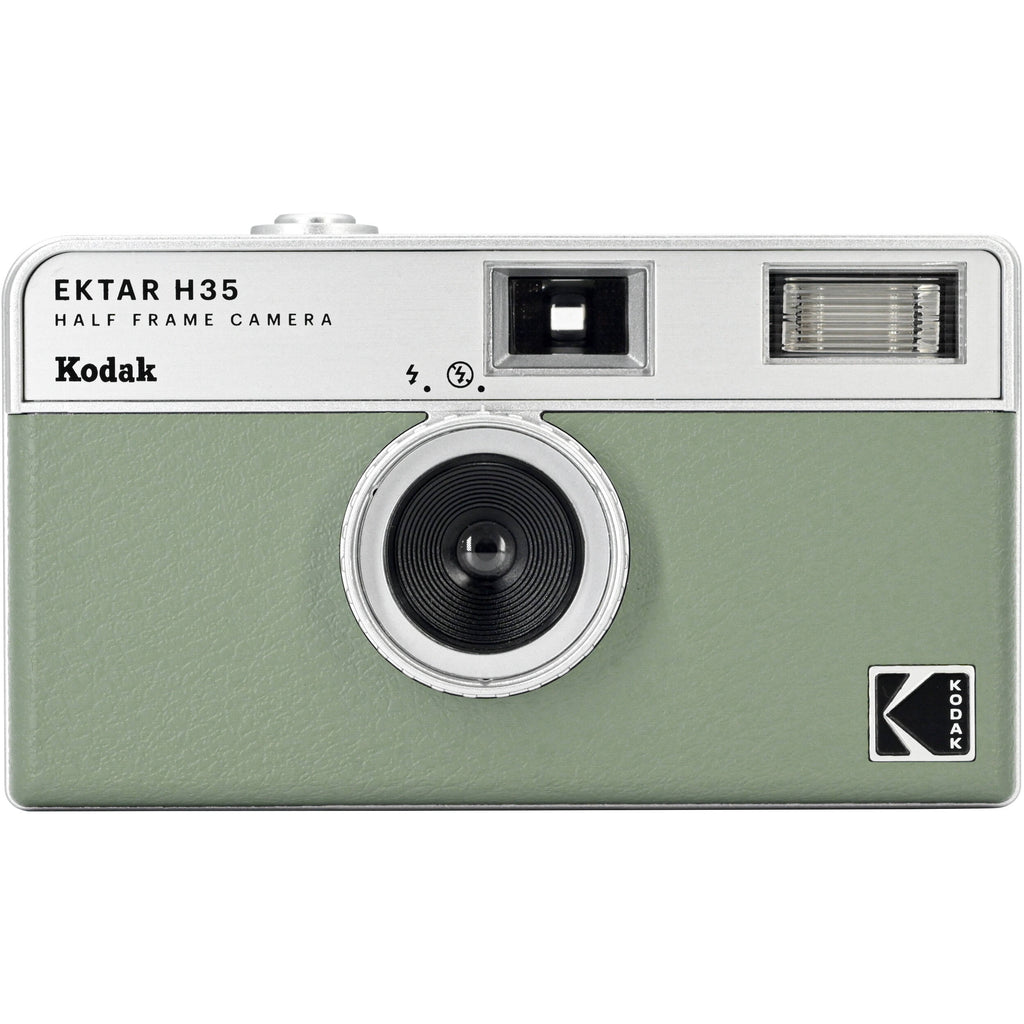 Kodak EKTAR H35 Half Frame Camera, compact instant camera with vintage design and ergonomic grip, ready for shooting.