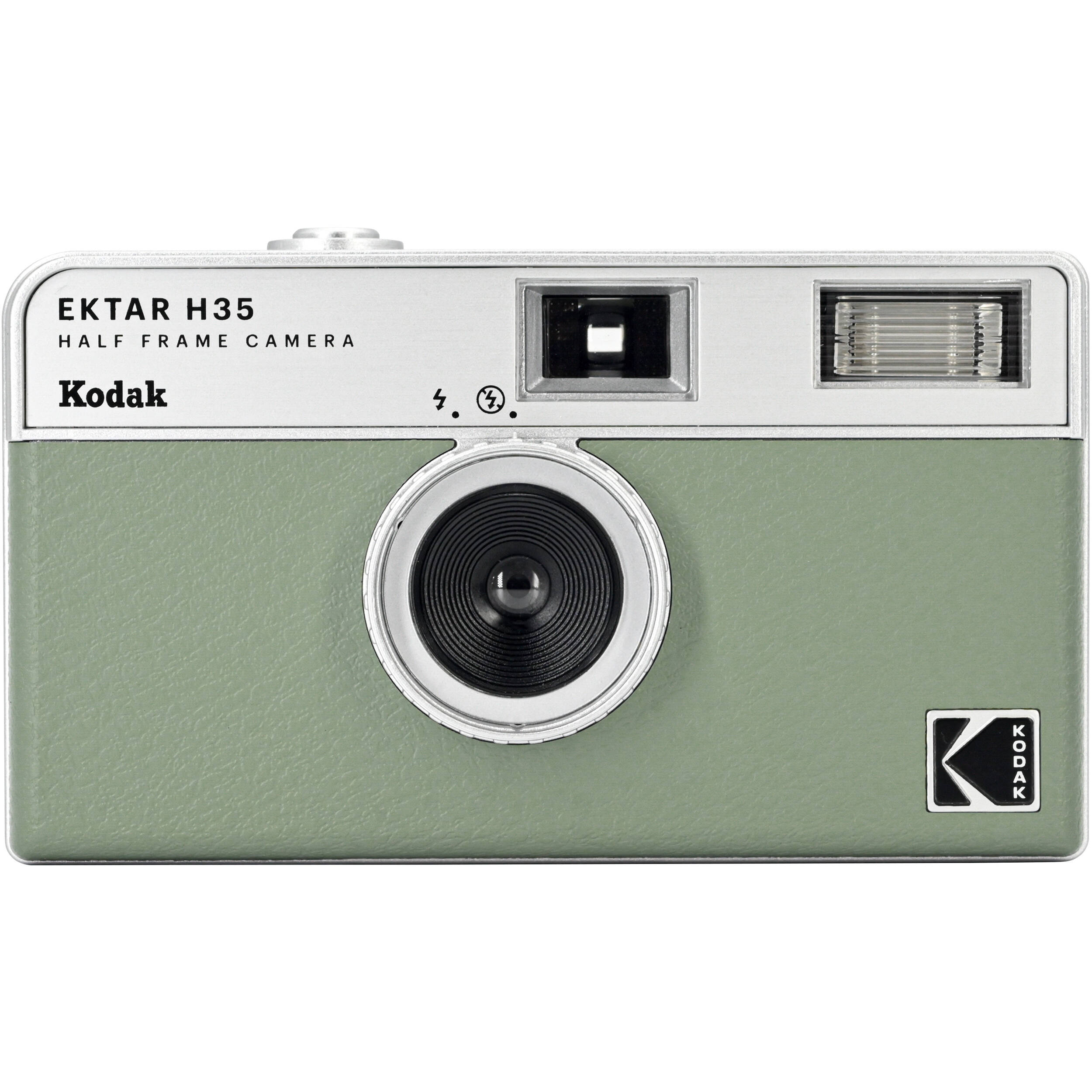 Kodak EKTAR H35 Half Frame Camera, compact instant camera with vintage design and ergonomic grip, ready for shooting.