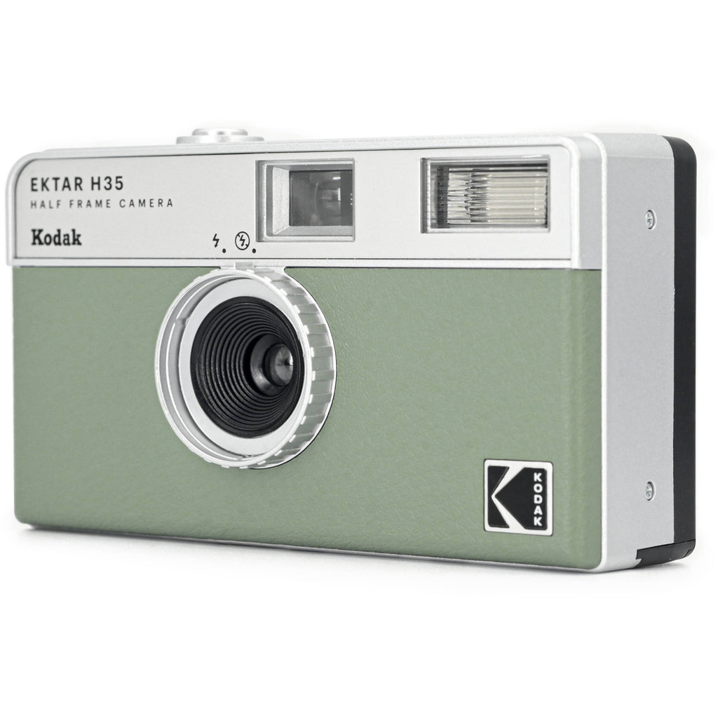 Kodak EKTAR H35 Half Frame Camera, compact instant camera with vintage design and manual controls, perfect for retro photography.