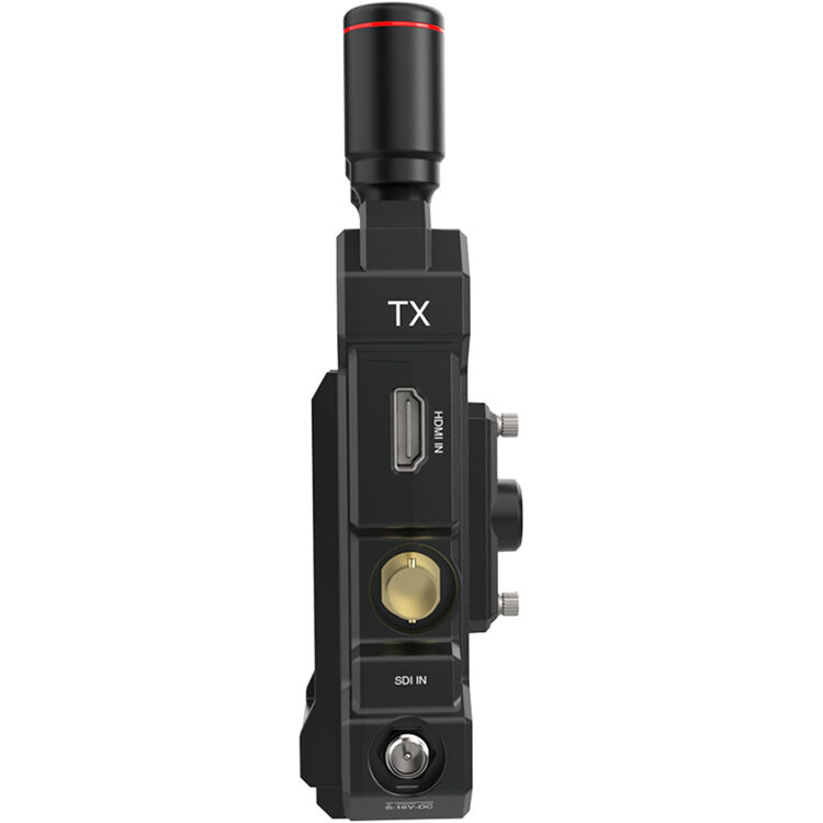 Hollyland Mars 4K wireless video transmitter with antennas and control interface for high-quality wireless video streaming