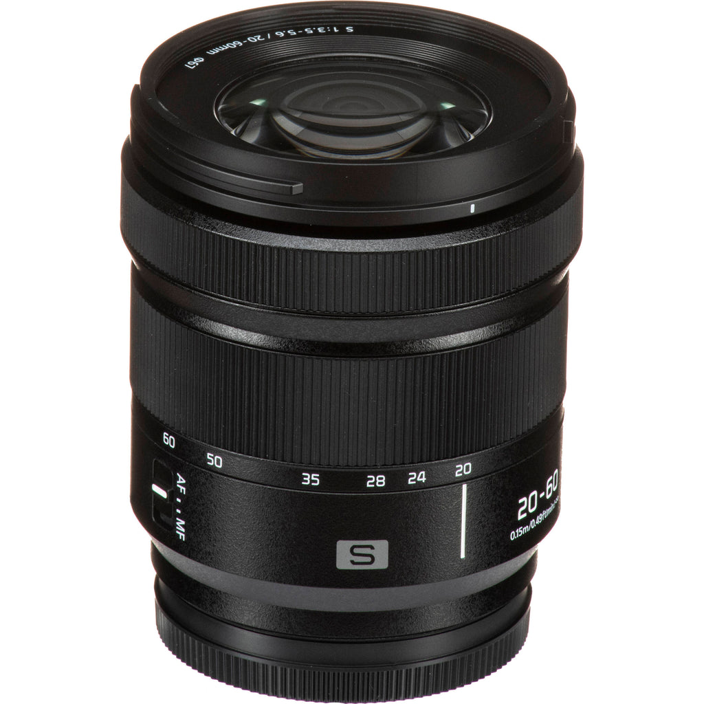 Panasonic Lumix S5M2X 20-60mm kit video camera showing the camera body with lens attached.