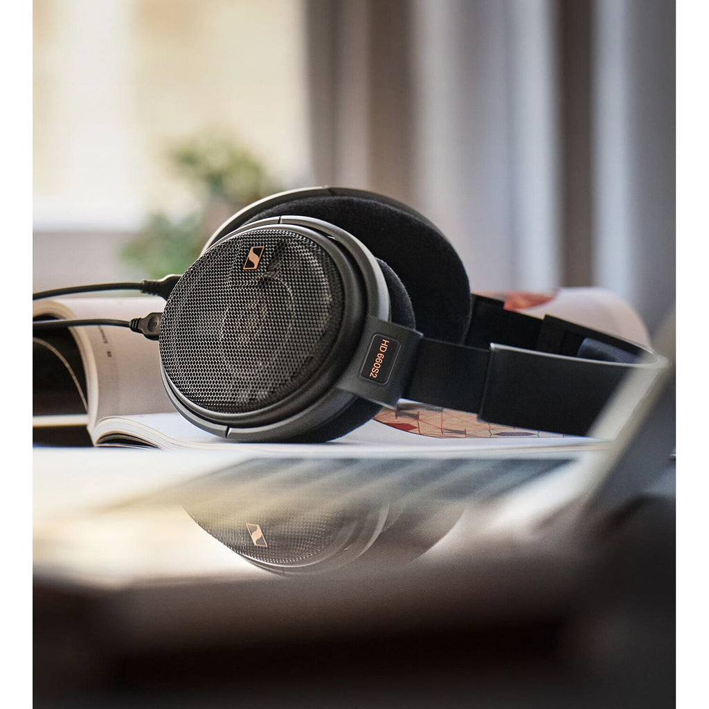 Sennheiser HD 660S2 open-back headphones with large ear cups and sleek design, showcasing high-fidelity audio quality.