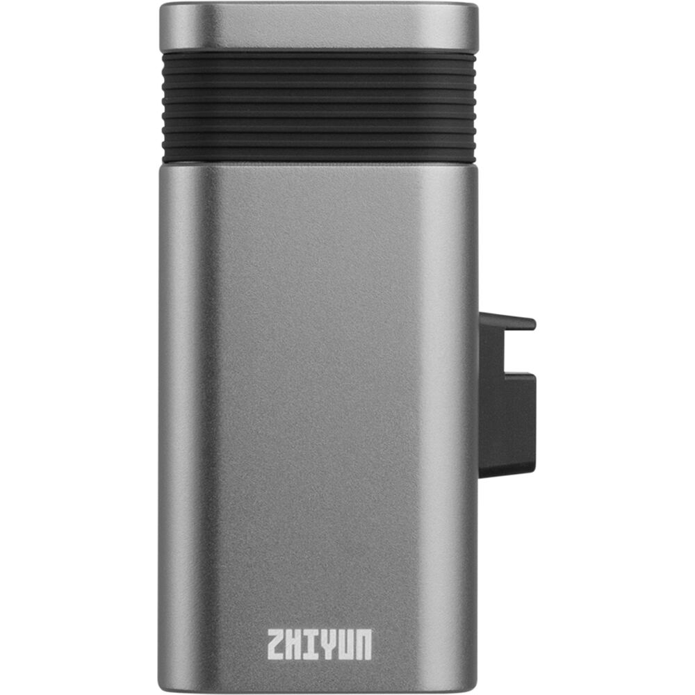 Zhiyun Molus X100 Pro bi-color LED light panel with adjustable brightness and color temperature, shown turned on with controls visible.