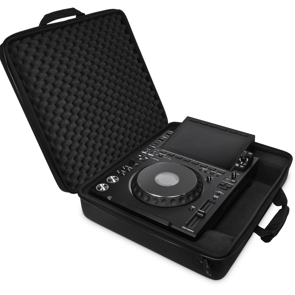 AlphaTheta DJC-3000X DJ hard case with padded interior for CDJ-3000X, durable black protective travel bag