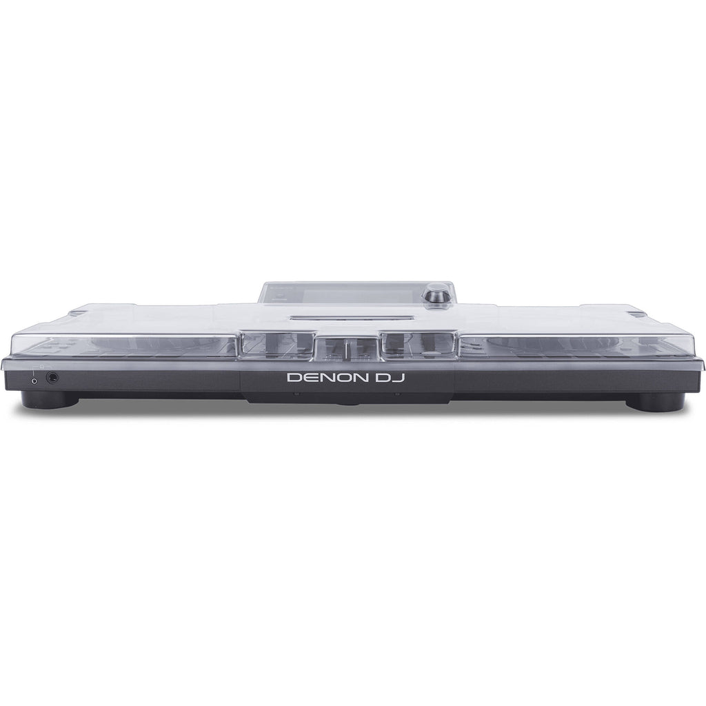 Decksaver Denon DJ SC Live 4 cover showing a clear, durable protective plastic cover designed for DJ equipment protection.
