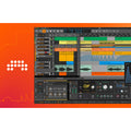 Bitwig Studio 5 music production software interface with digital audio tracks and mixing controls.
