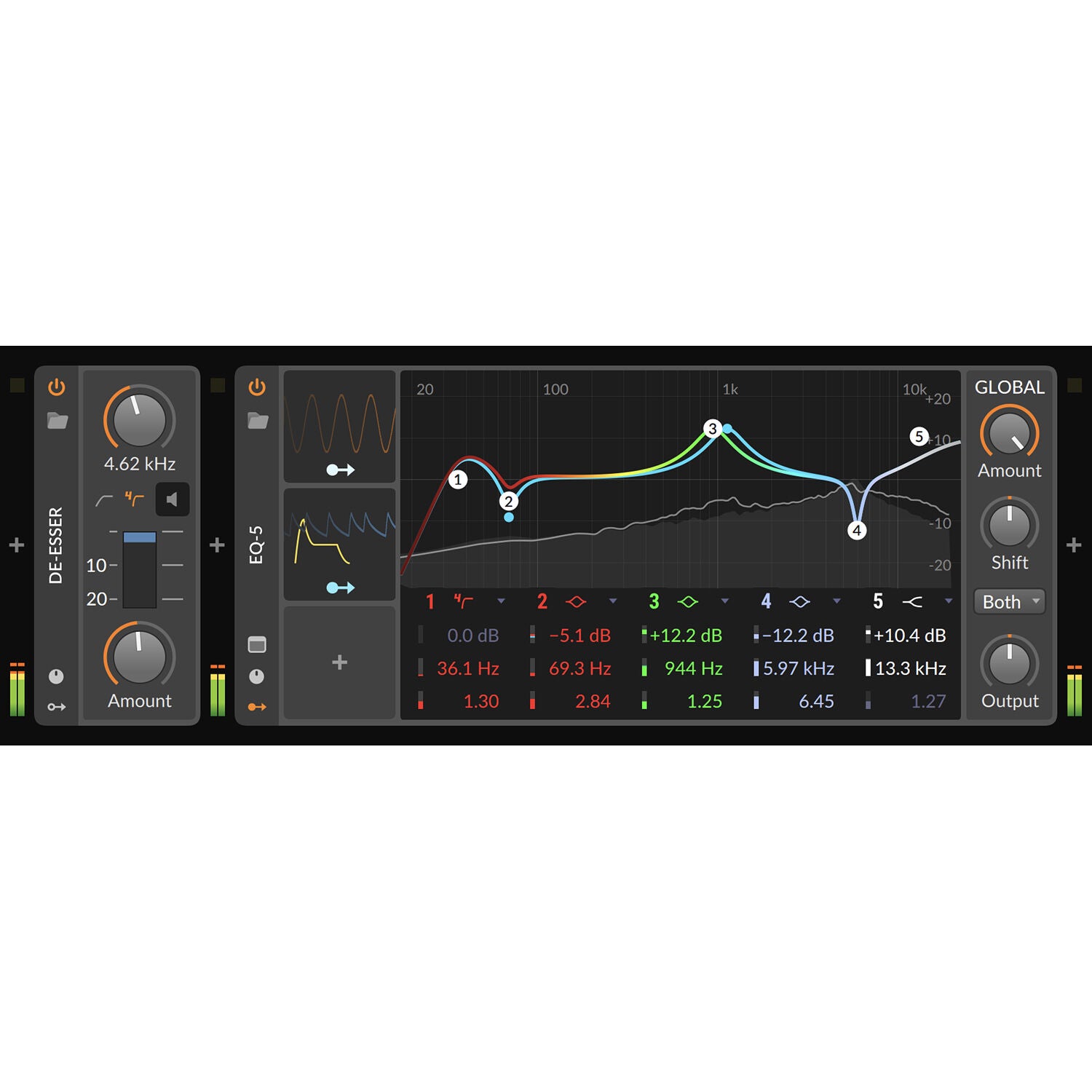 Bitwig Studio Producer 5 music production software interface with digital audio tracks and mixing controls.
