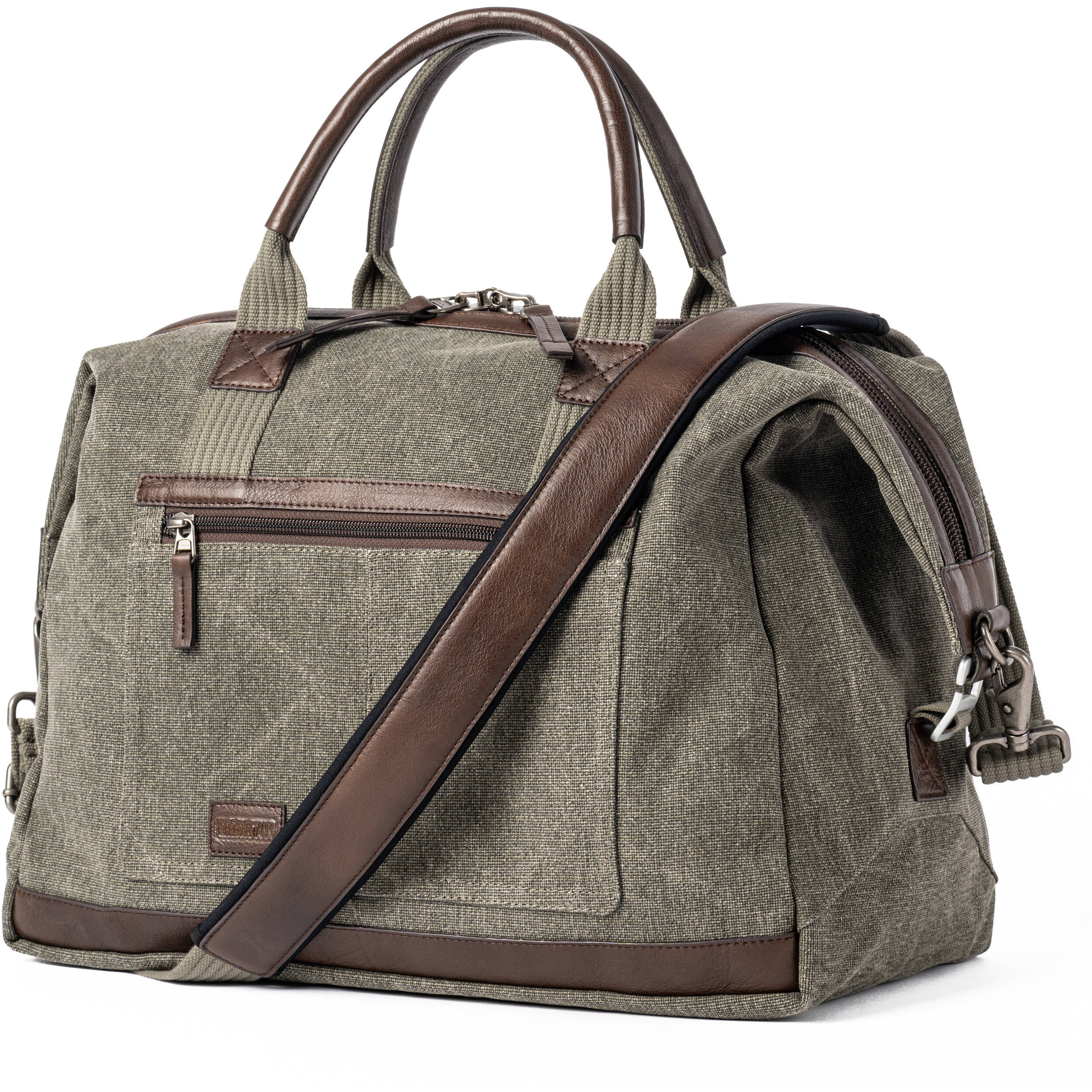 Think Tank Retrospective Weekender video equipment bag with multiple compartments and padded straps for travel and gear protection.