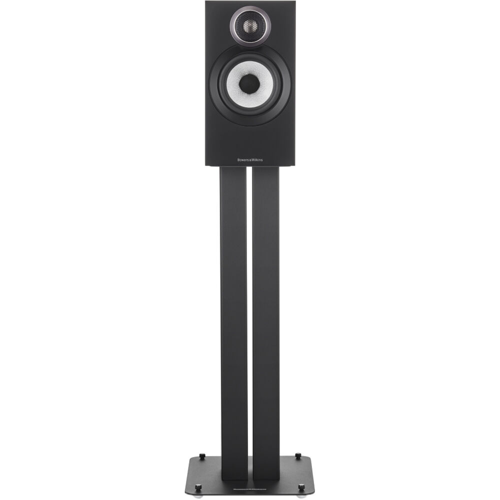 Bowers & Wilkins 607 S3 passive bookshelf speakers with black finish, shown from the front in the image.