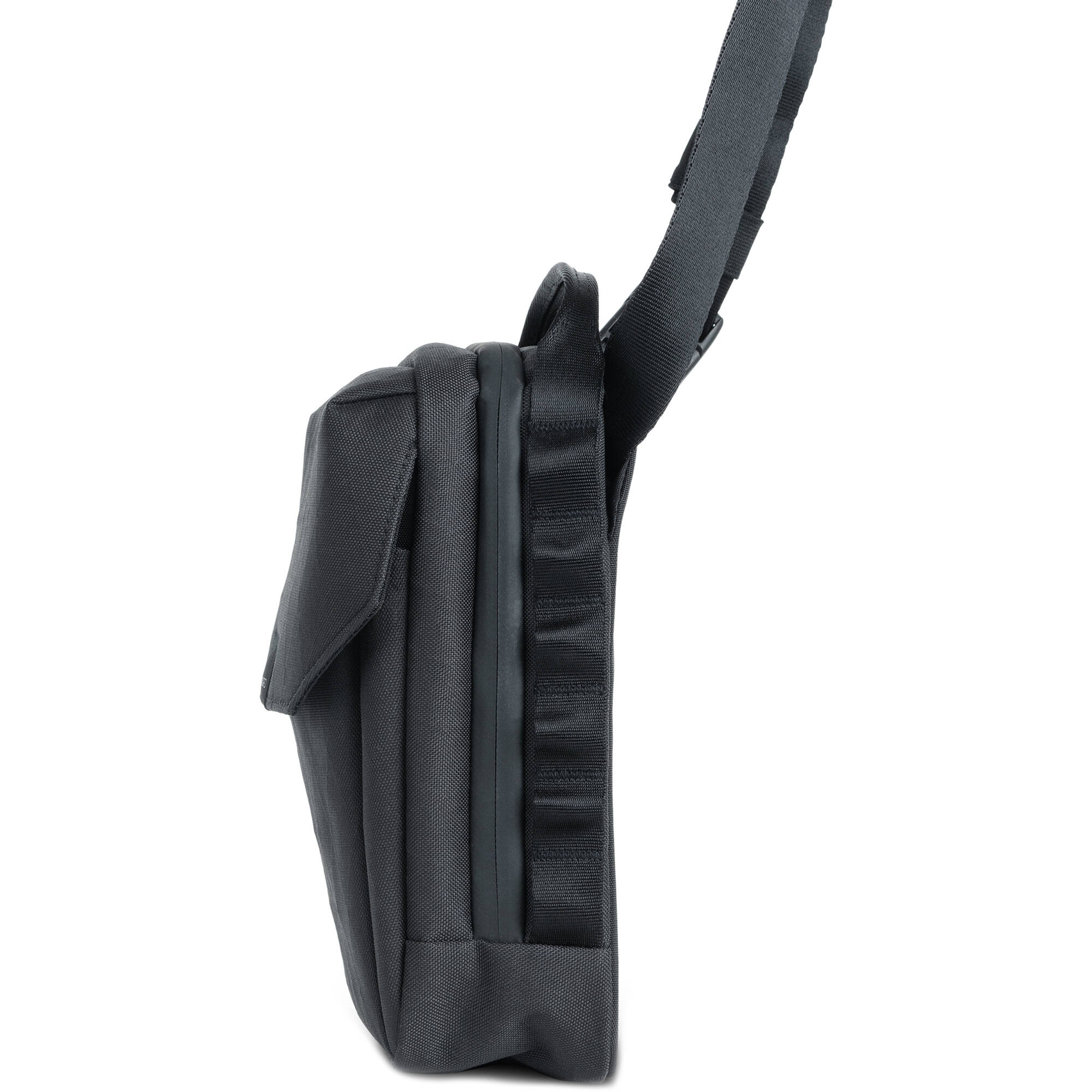 Wandrd X1 Cross Body video equipment bag with adjustable strap, padded compartments, and sleek black design.