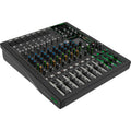 Mackie ProFX12v3+ analog mixer with multiple input channels, EQ controls, and integrated effects for live sound and recording.