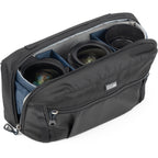 Think Tank PressPass video equipment bag with padded compartments for camera gear and accessories.