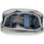 Think Tank PressPass video equipment bag with padded compartments and adjustable strap for professional camera gear storage.