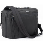 Think Tank PressPass video equipment bag with padded compartments and adjustable straps for professional camera gear storage.