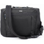 Think Tank PressPass video equipment bag with padded compartments and adjustable straps for professional camera gear storage.