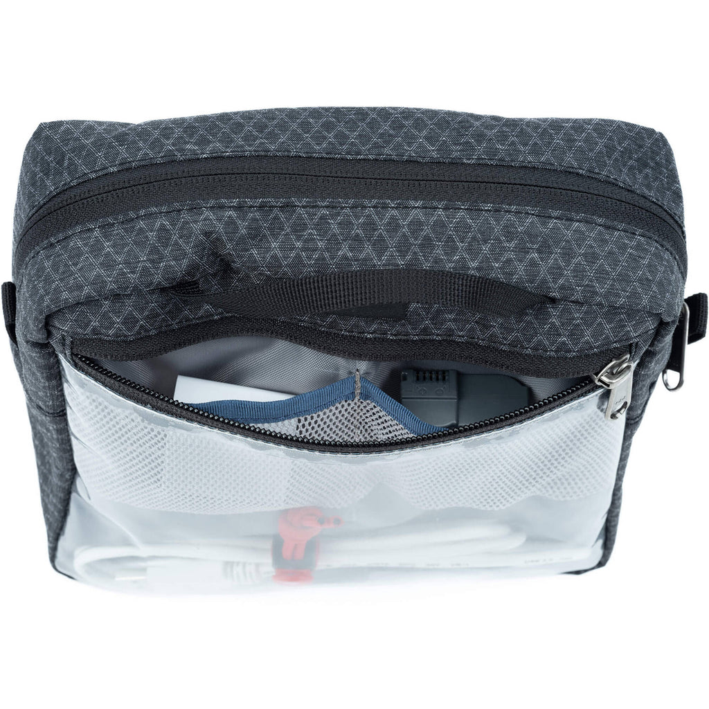 Think Tank Cable Management V3.0 in black, compact video equipment bag with multiple compartments for organized cable storage.