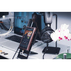 FiiO FT3 wired headphones with 350Ω impedance, featuring over-ear design and black finish, detailed close-up view.