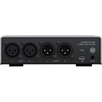 IK Multimedia ARC Studio room calibration device with interface and microphone for accurate acoustic measurement.