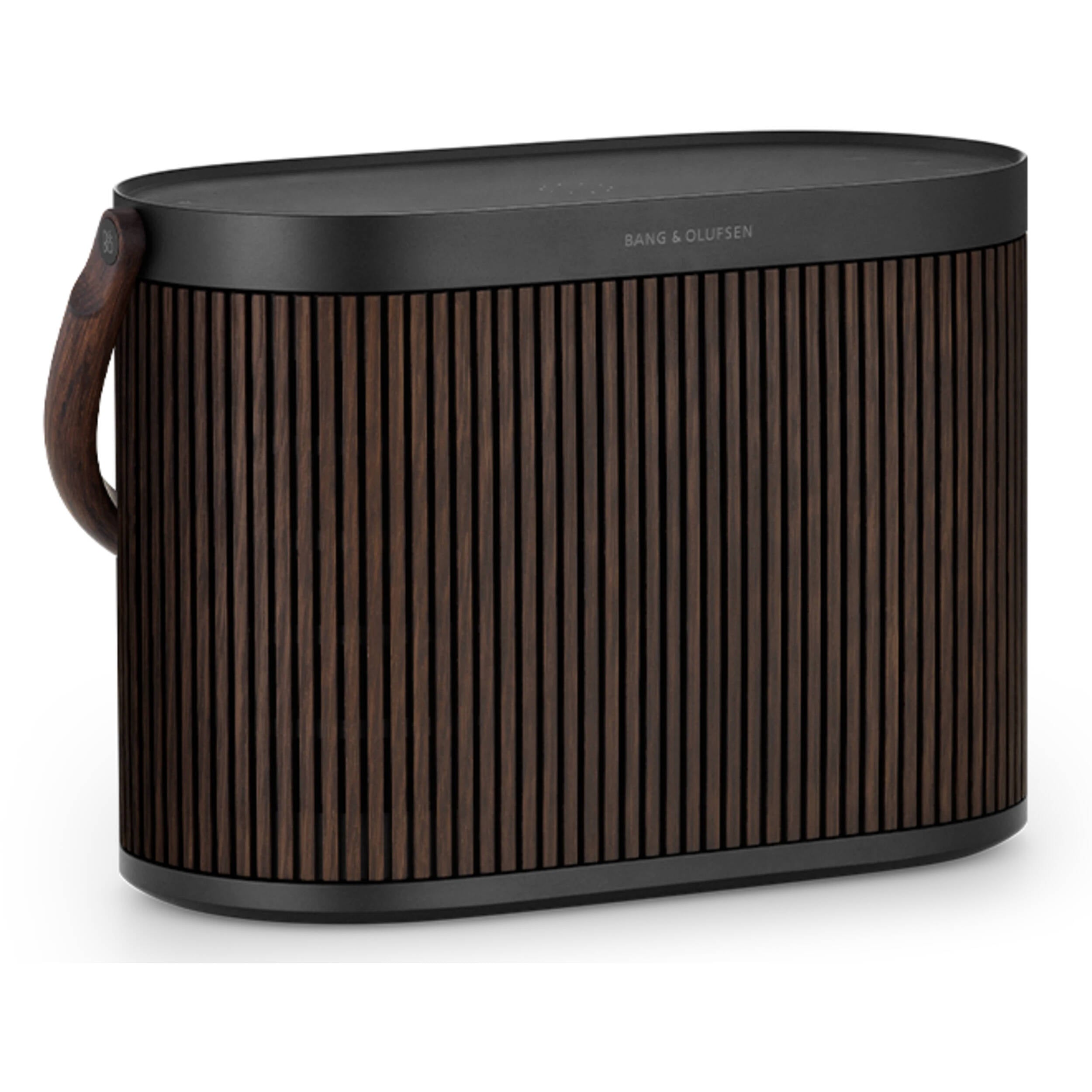 Bang & Olufsen Beosound A5 portable speaker with sleek design and fabric-covered exterior, ideal for high-quality wireless sound.