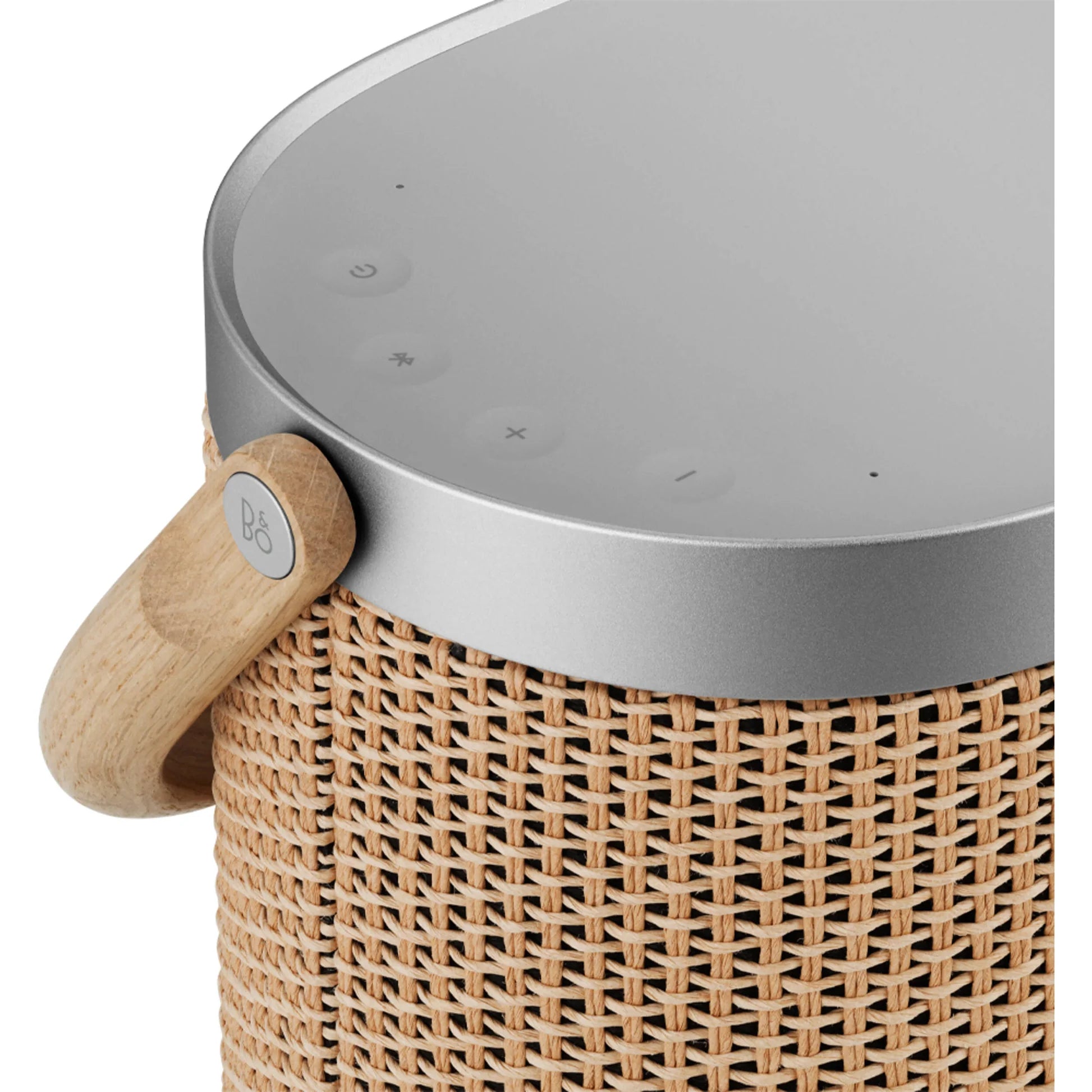 Bang & Olufsen Beosound A5 portable speaker with sleek design and fabric cover, showcasing high-quality sound and modern style.