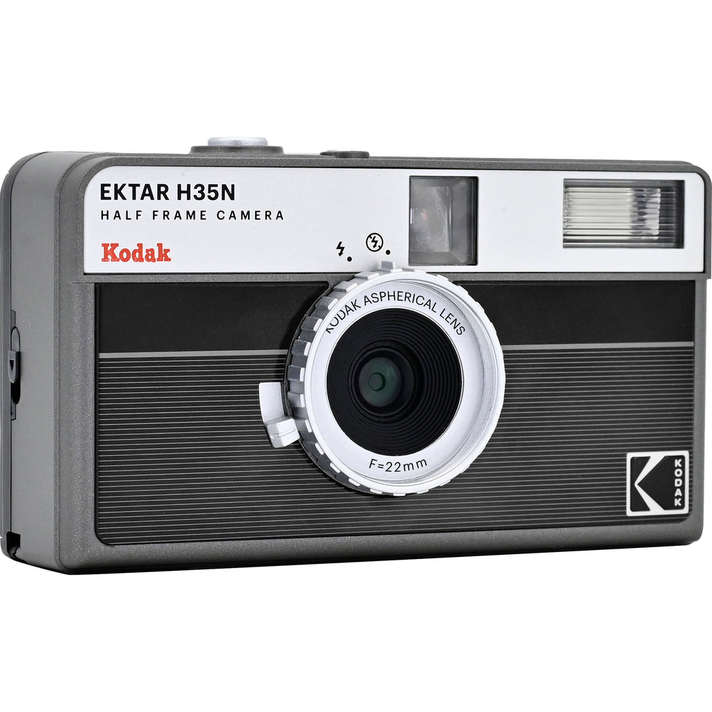 Kodak EKTAR H35N compact instant camera with vintage design, featuring a lens and viewfinder for instant photography.