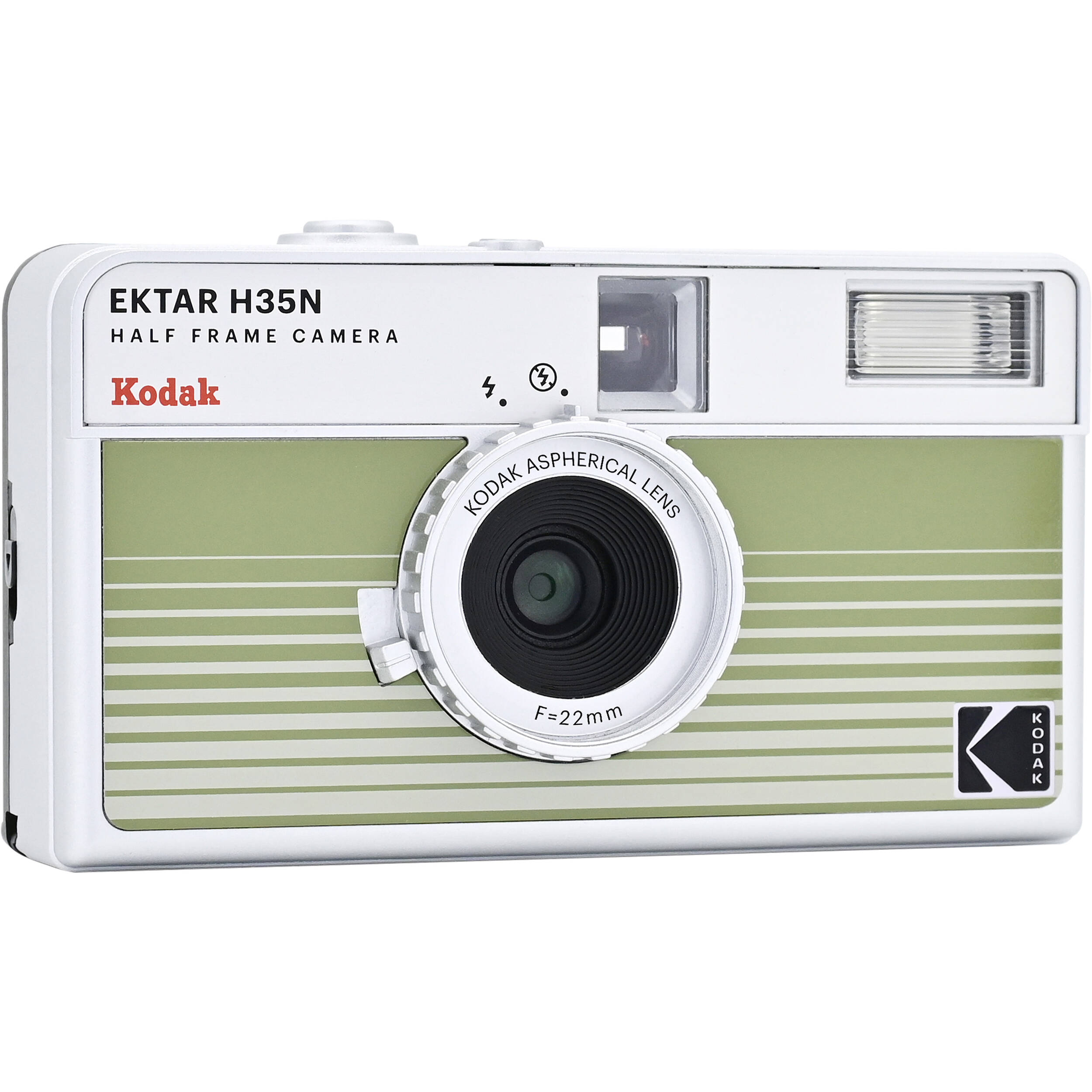 Kodak EKTAR H35N compact instant camera with sleek black design and viewfinder, perfect for casual photography.