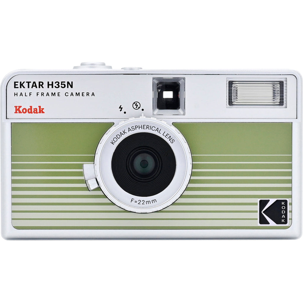 Kodak EKTAR H35N compact instant camera with vintage design and black body, ready for instant photography.