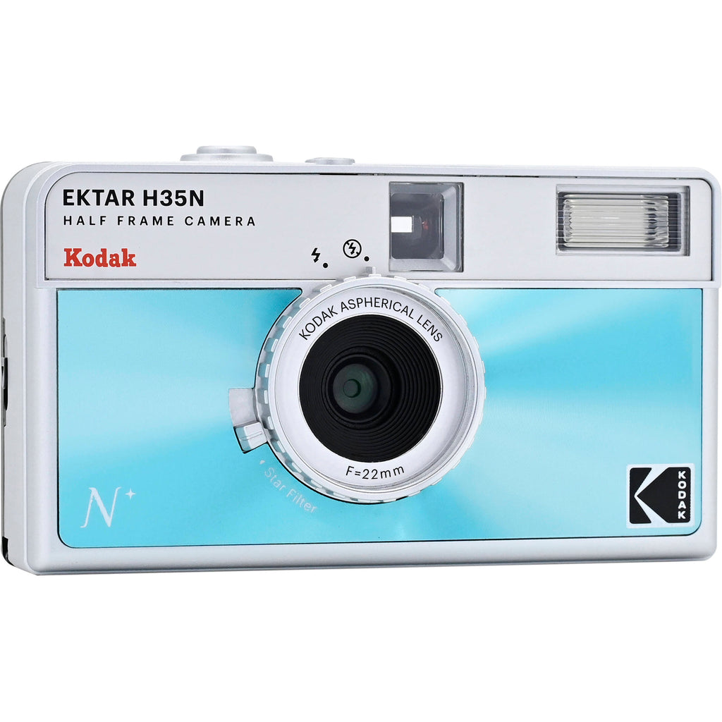 Kodak EKTAR H35N compact instant camera with retro design, black body, and lens, perfect for quick instant photographs.