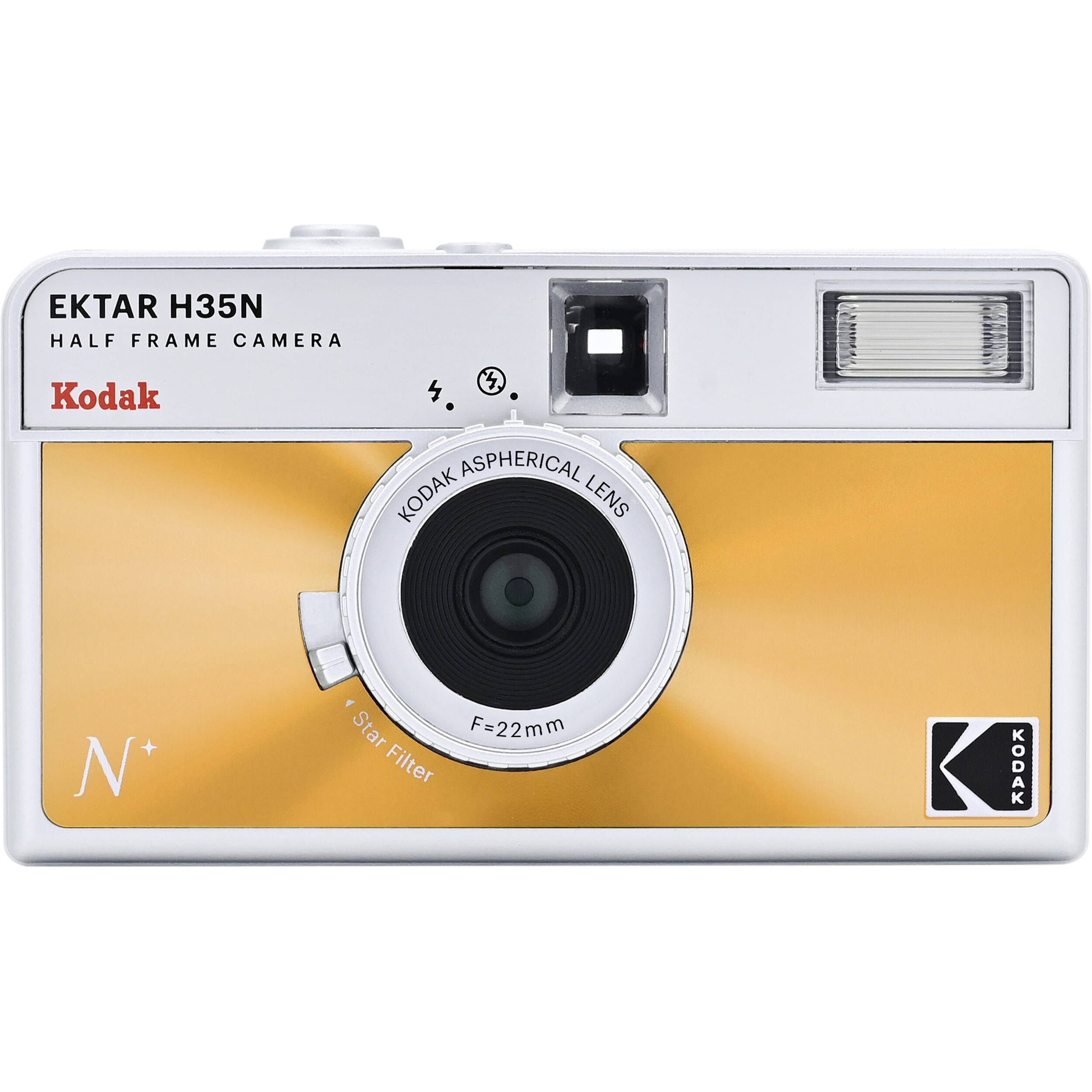 Kodak EKTAR H35N compact instant camera with black body and lens, designed for easy instant photography.