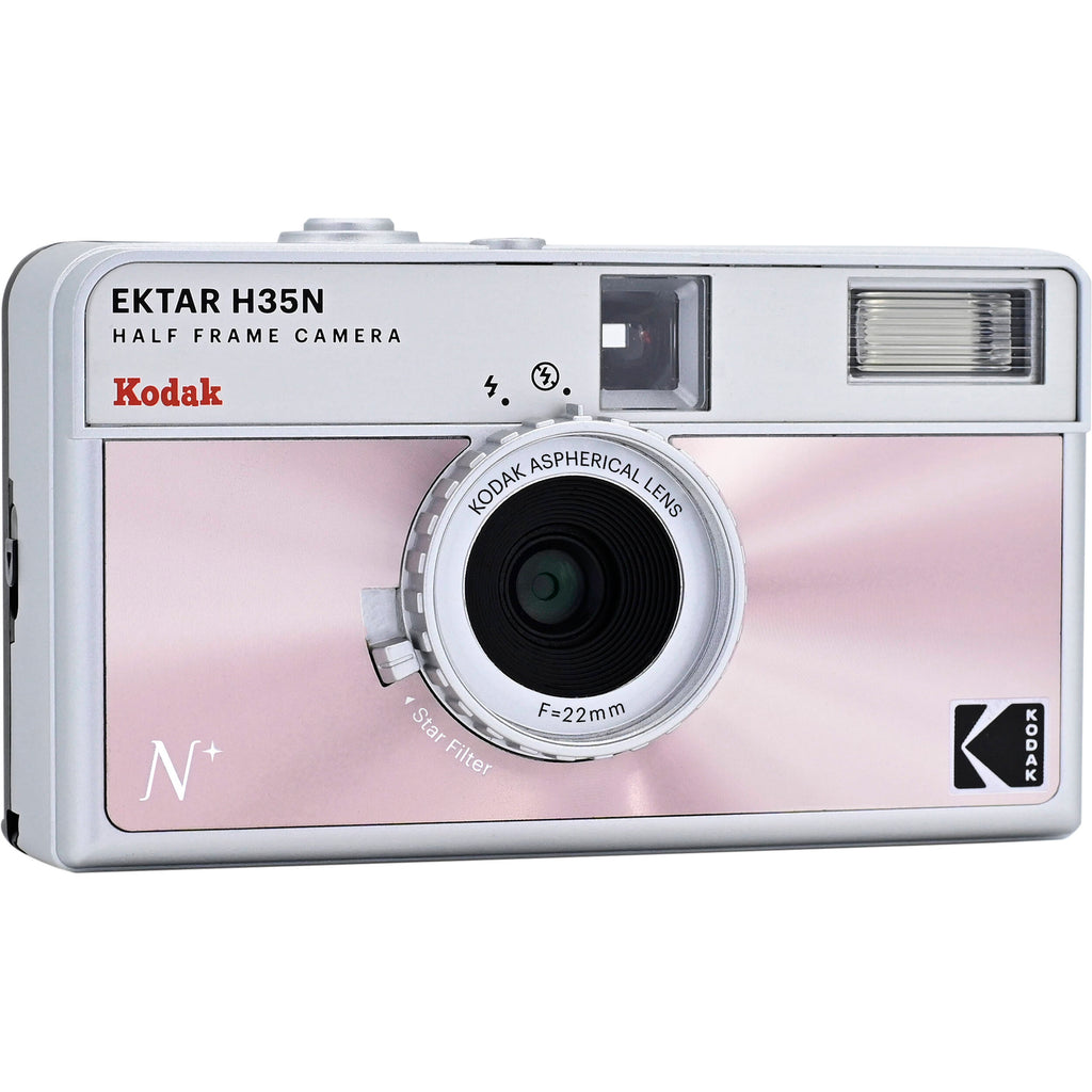 Kodak EKTAR H35N compact instant camera with vintage design, black body, and lens, suitable for instant photography enthusiasts.