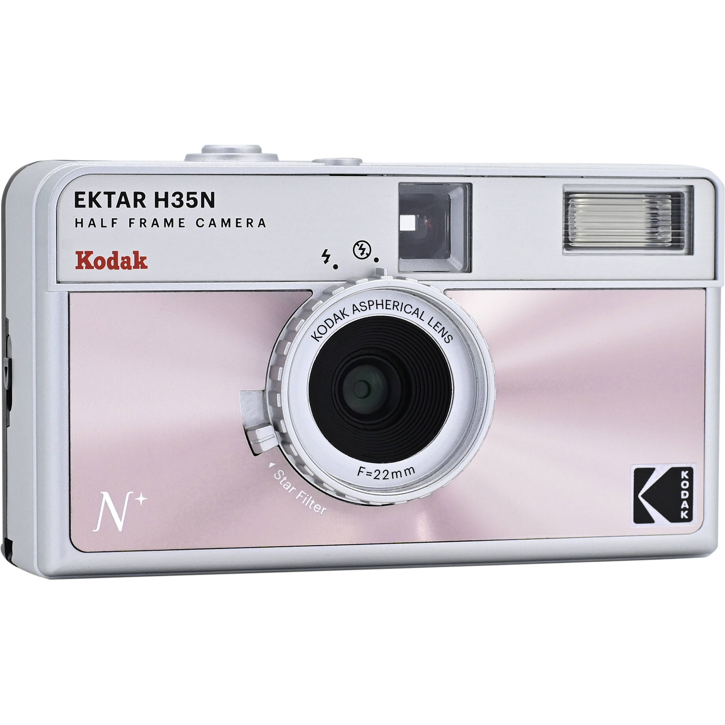 Kodak EKTAR H35N compact instant camera with vintage design, black body, and lens, suitable for instant photography enthusiasts.
