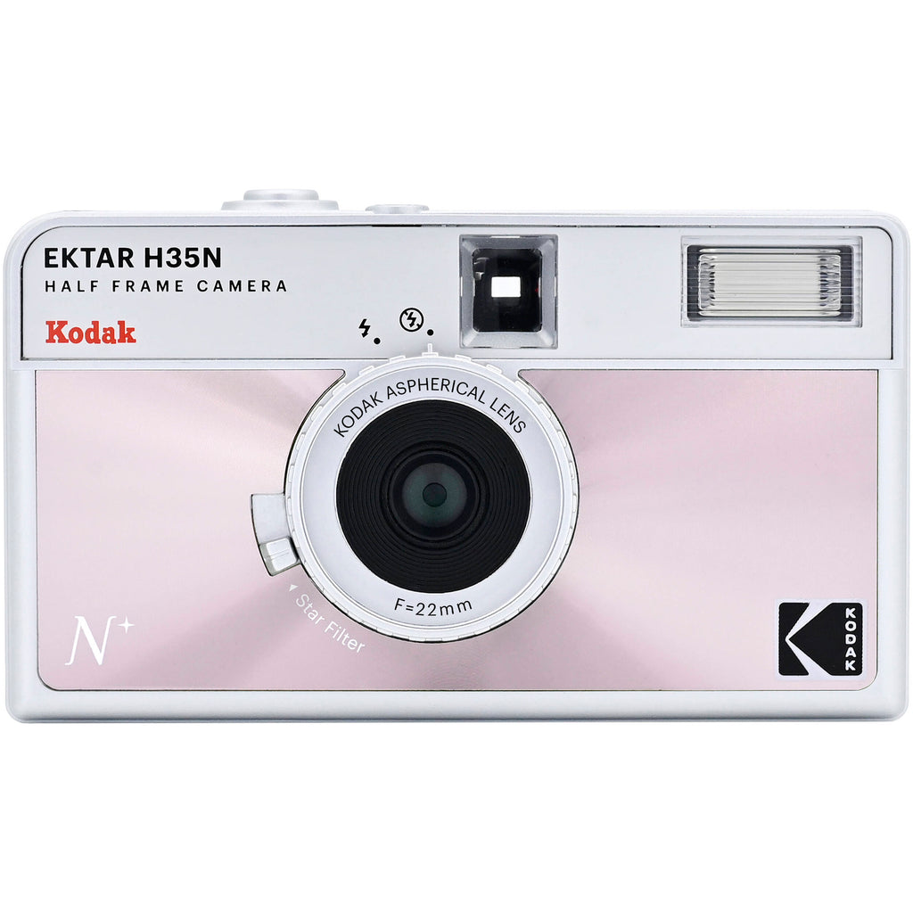 Kodak EKTAR H35N instant compact camera with red body, ready for instant photo printing and easy handheld use.
