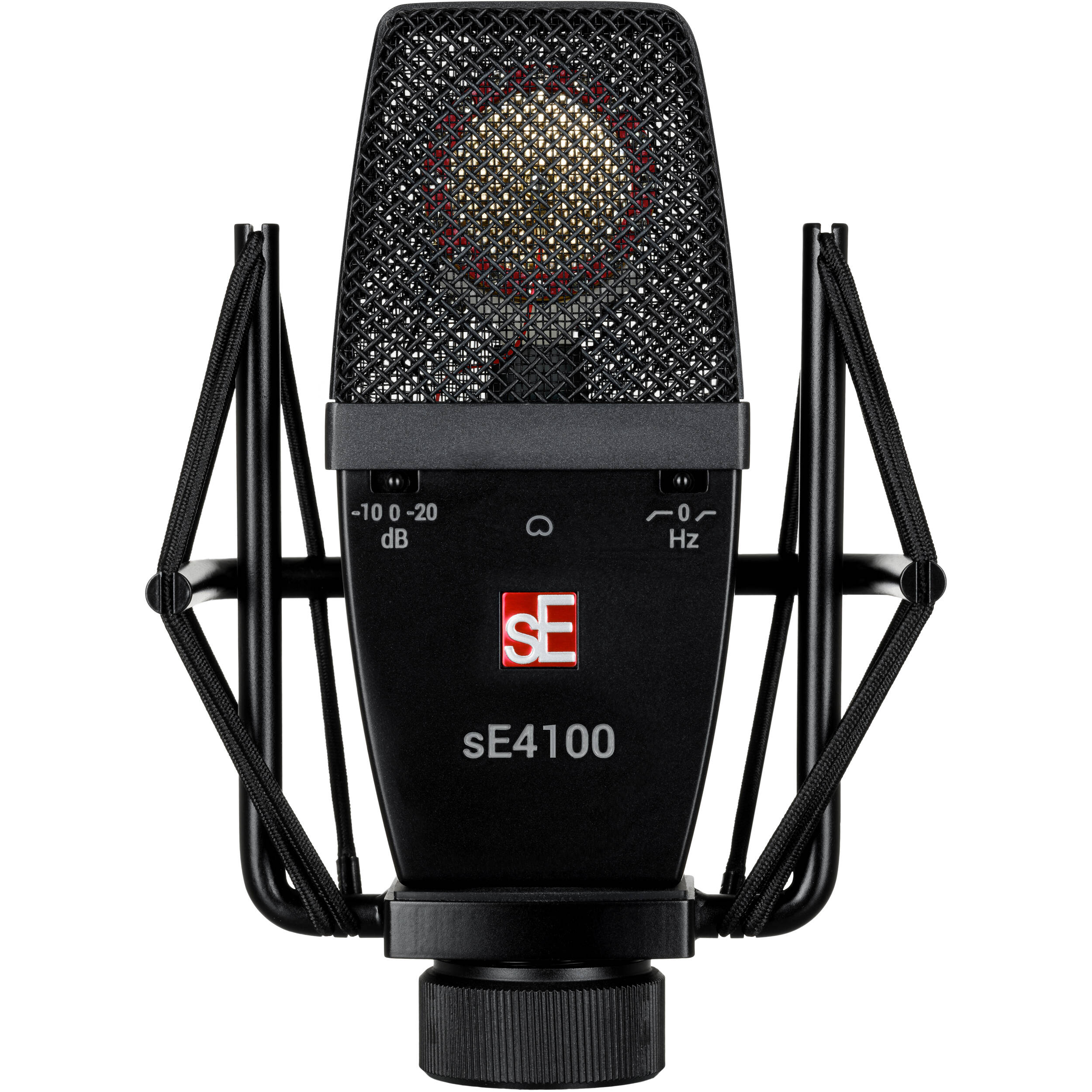 sE Electronics sE4100 condenser microphone with dual capsules and professional studio design, ideal for high-quality vocal and instrument recording.