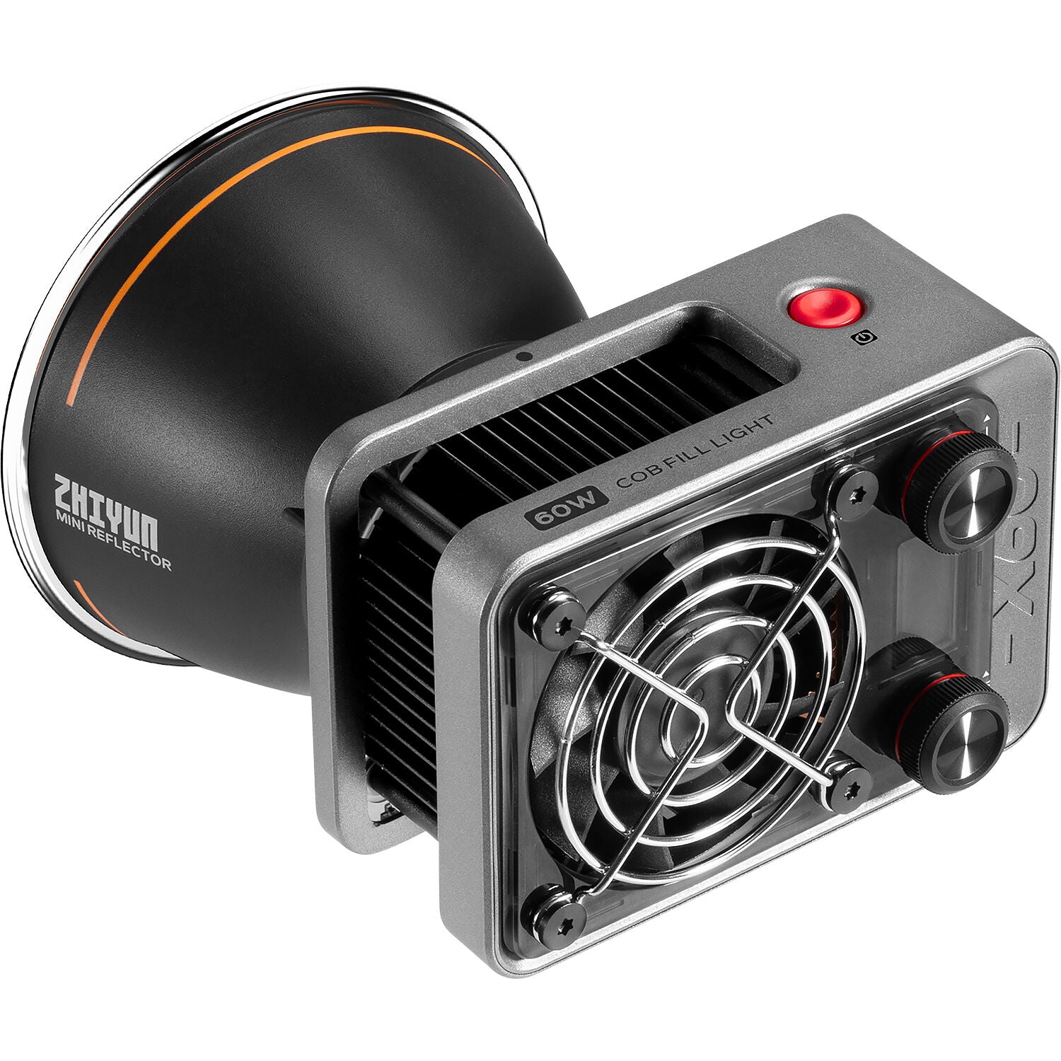 Zhiyun Molus X60 Pro bi-color LED light panel showing adjustable brightness and color temperature controls.