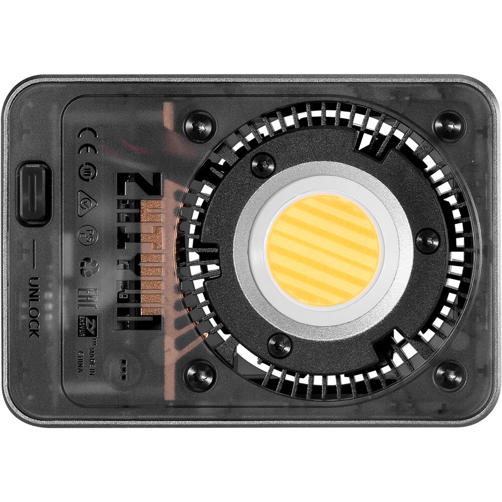 Zhiyun Molus X60 Pro bi-color LED light panel showing adjustable brightness and color temperature controls.