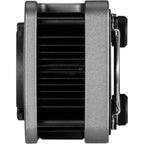 Zhiyun Molus X60 bi-color LED lights in a combo package, showing adjustable panels and control knobs for professional lighting.