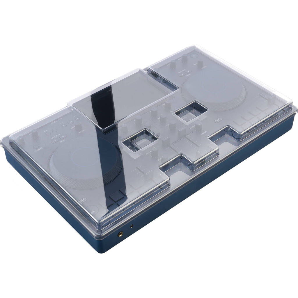 Decksaver Alpha-Theta Omnis-Duo DJ cover protecting electronic equipment, made by Decksaver, with a sleek, durable design.