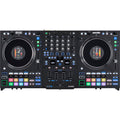 Rane Performer DJ controller with jog wheels, mixer controls, and audio interface for professional DJ performances.
