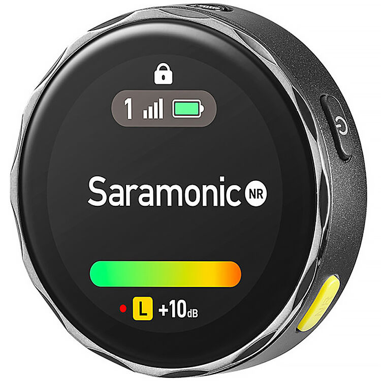 Saramonic BlinkMe U2 creator wireless microphone system with compact receiver and transmitter for high-quality audio recording.