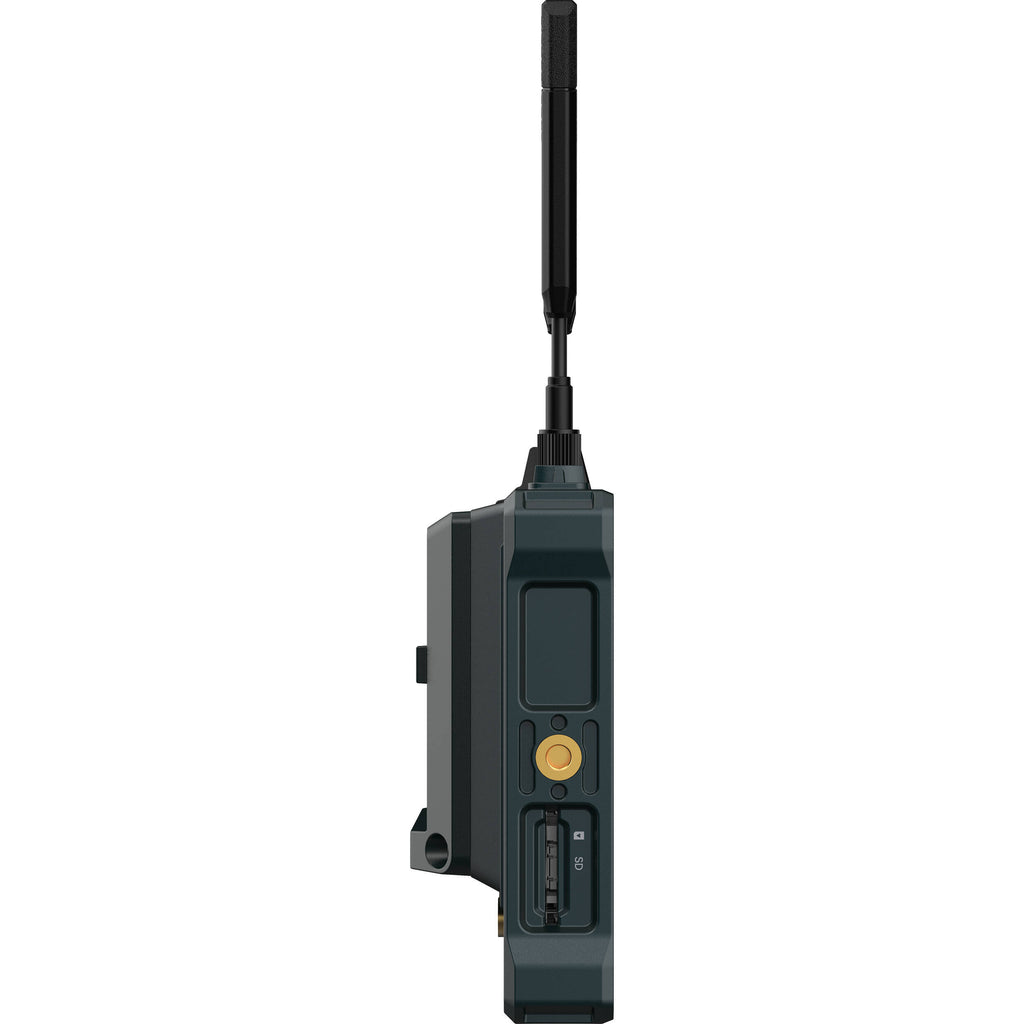 Hollyland Pyro 7 video monitors in a 2-set, showing screen displays and control buttons for professional video monitoring.