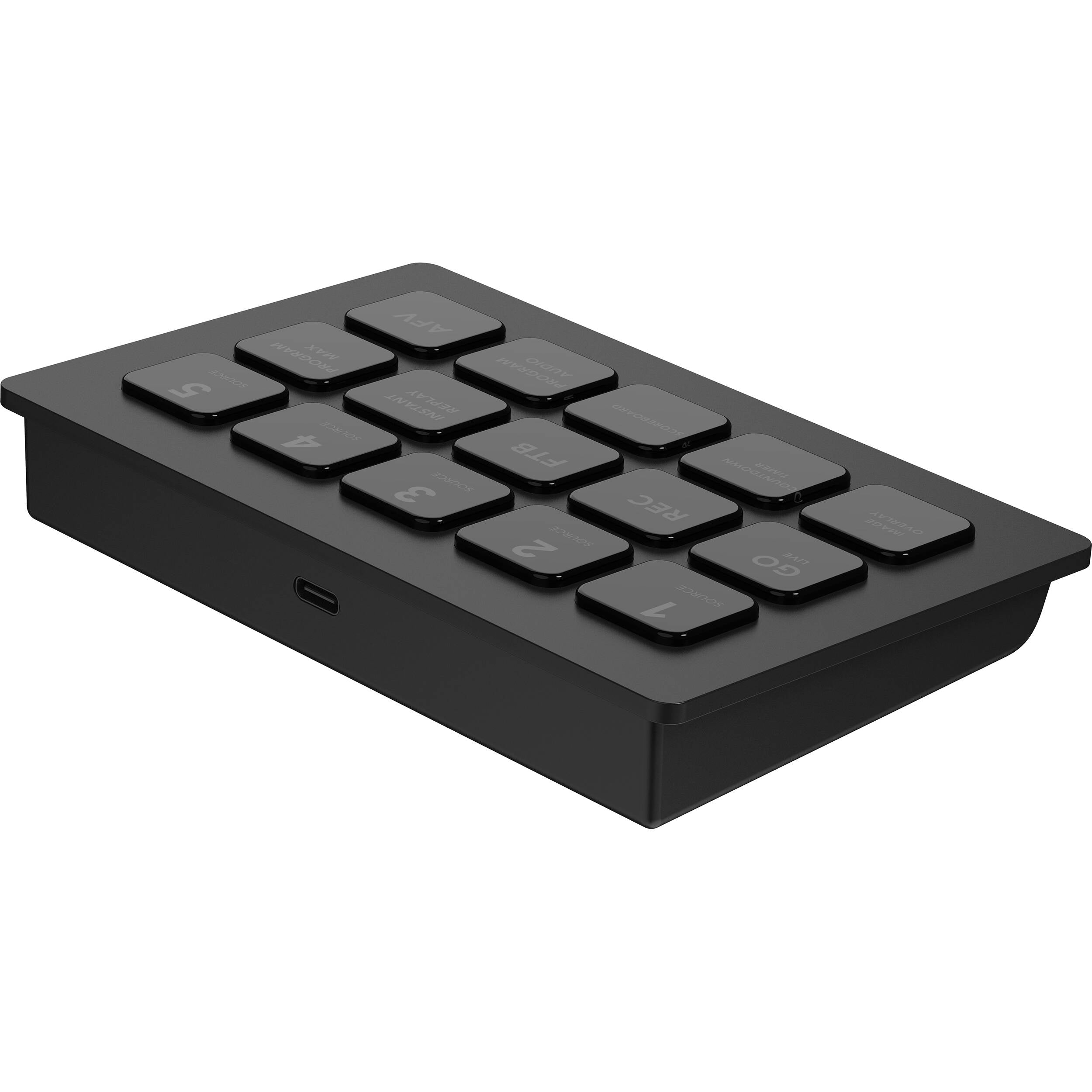 YoloLiv YoloDeck video edit controller with touchscreen interface and control buttons for live streaming and video production.